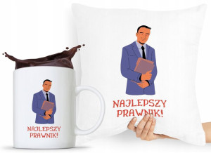 Zestaw Poduszka + Kubek Prezent Dla Prawnika