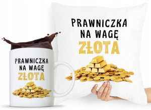 Zestaw Poduszka + Kubek Prezent Dla Prawnika