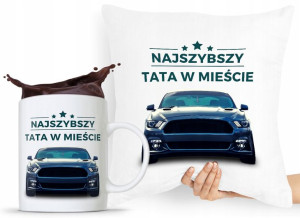 Zestaw Poduszka + Kubek Prezent Dla Taty Ojca