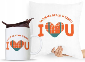Zestaw Poduszka + Kubek Prezent Dla Taty Ojca