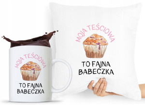 Zestaw Poduszka + Kubek Prezent Dla Teściowej Mamy