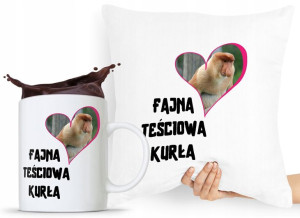 Zestaw Poduszka + Kubek Prezent Dla Teściowej Mamy