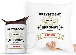 Zestaw Poduszka + Kubek Prezent Dla Trenera
