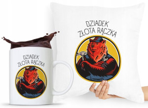 Zestaw Poduszka + Kubek Prezent Dzień Dziadka