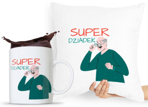 Zestaw Poduszka + Kubek Prezent Dzień Dziadka