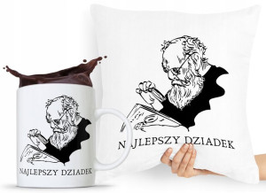 Zestaw Poduszka + Kubek Prezent Dzień Dziadka