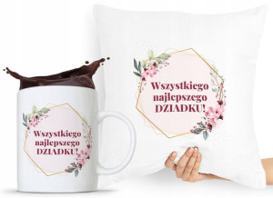Zestaw Poduszka + Kubek Prezent Dzień Dziadka