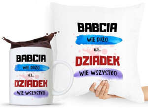 Zestaw Poduszka + Kubek Prezent Dzień Dziadka