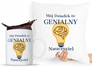 Zestaw Poduszka + Kubek Prezent Dzień Dziadka
