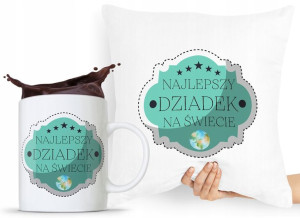 Zestaw Poduszka + Kubek Prezent Dzień Dziadka