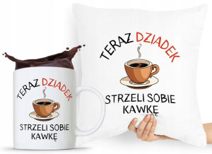 Zestaw Poduszka + Kubek Prezent Dzień Dziadka