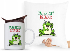 Zestaw Poduszka + Kubek Prezent Dzień Dziadka