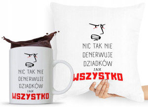 Zestaw Poduszka + Kubek Prezent Dzień Dziadka