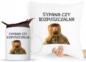 Zestaw Poduszka + Kubek Prezent Nosacz Janusz