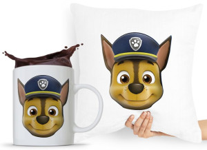 Zestaw Poduszka + Kubek Psi Patrol Dla Dzieci