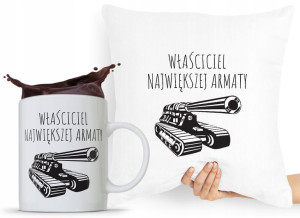 Zestaw Poduszka + Kubek Śmieszny Zabawny Prezent