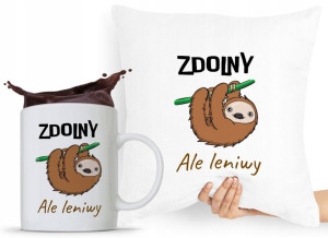 Zestaw Poduszka + Kubek Śmieszny Zabawny Prezent