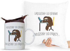 Zestaw Poduszka + Kubek Śmieszny Zabawny Prezent