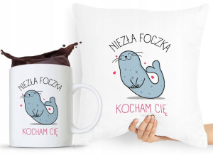 Zestaw Poduszka + Kubek Walentynki Dla Dziewczyny