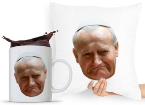 Zestaw Poduszka + Kubek Jan Paweł Ii Papież