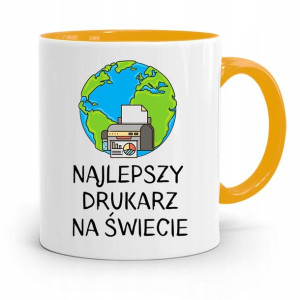 Dla Drukarza Kubek Żółty Na Prezent Na Urodziny