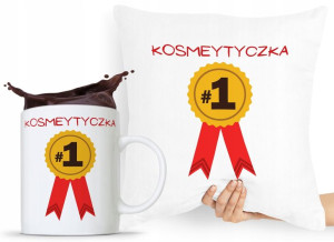 Zestaw Poduszka + Kubek Kosmetyczki Makijażystki