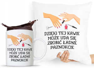 Zestaw Poduszka + Kubek Kosmetyczki Makijażystki