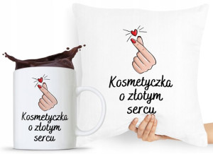 Zestaw Poduszka + Kubek Kosmetyczki Makijażystki