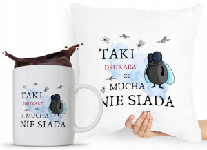 Dla Drukarza Zestaw Poduszka + Kubek Prezent