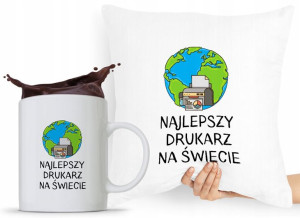 Dla Drukarza Zestaw Poduszka + Kubek Prezent