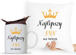 Zestaw Poduszka + Kubek Na Dzień Dziecka Dla Syna