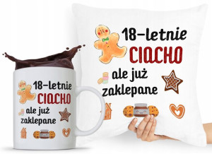 Zestaw Poduszka + Kubek Na Urodziny 18 18te 18-te
