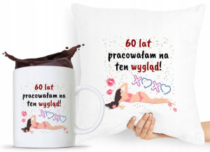 Zestaw Poduszka + Kubek Na Urodziny 60 60te 60-te