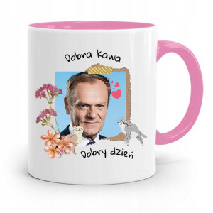 Kubek Różowy Donald Tusk Po Platforma Prezent