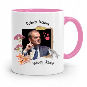 Kubek Różowy Donald Tusk Po Platforma Prezent
