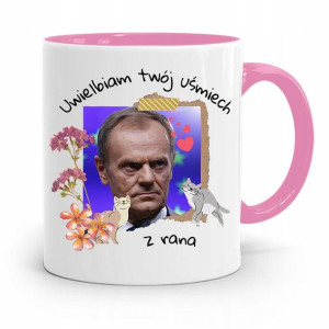 Kubek Różowy Donald Tusk Po Platforma Prezent