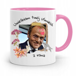 Kubek Różowy Donald Tusk Po Platforma Prezent