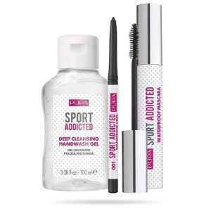 PUPA Milano Sport Addicted Kit: tusz do rzęs + eyeliner w kredce + żel anty