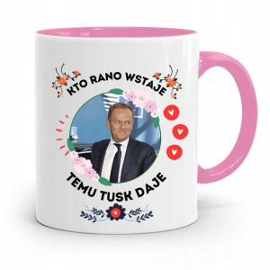 Kubek Różowy Donald Tusk Po Platforma Prezent