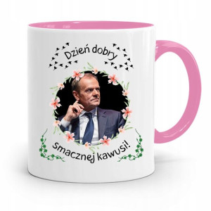 Kubek Różowy Donald Tusk Po Platforma Prezent