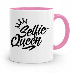 Kubek Różowy Dzień Dziecka Córki Selfie Queen