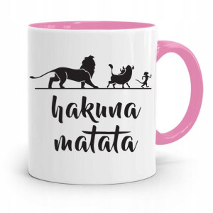 Kubek Różowy Dzień Dziecka Hakuna Matata!