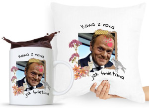 Zestaw Poduszka + Kubek Po Platforma Donald Tusk