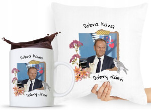 Zestaw Poduszka + Kubek Po Platforma Donald Tusk