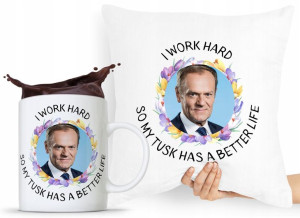 Zestaw Poduszka + Kubek Po Platforma Donald Tusk