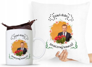 Zestaw Poduszka + Kubek Po Platforma Donald Tusk