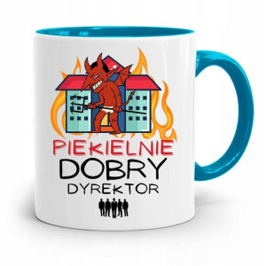 Dla Dyrektora Kubek Błękitny Piekielnie Dobry