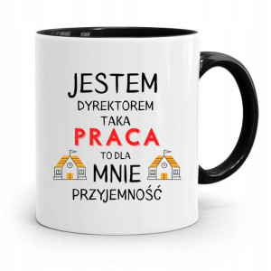 Dla Dyrektora Kubek Czarny Jestem Dyrektorem
