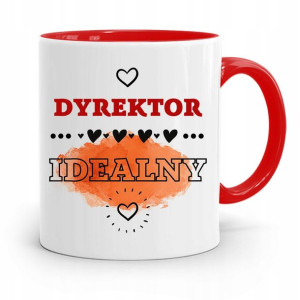Dla Dyrektora Kubek Czerwony Dyrektor Idealny