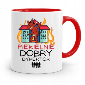 Dla Dyrektora Kubek Czerwony Piekielnie Dobry